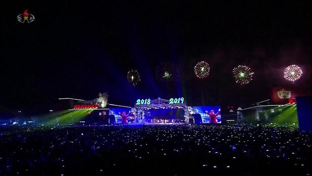 Corea del Norte recibe el año nuevo