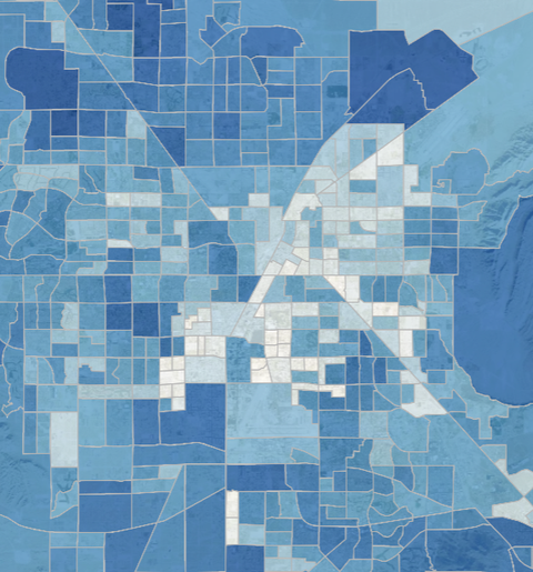 mapa solar deepsolar las vegas