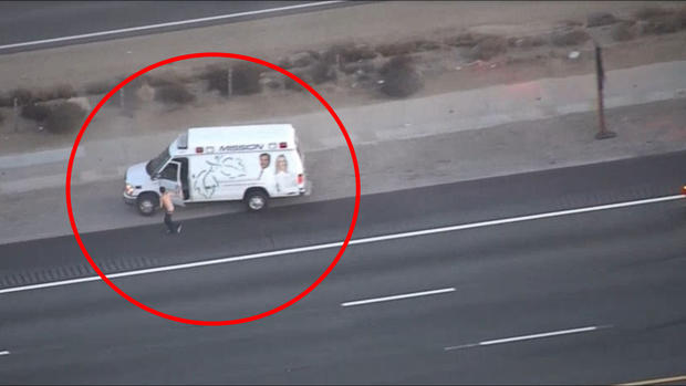 [TLMD - LV] Policía persigue a paciente que se robó una ambulancia