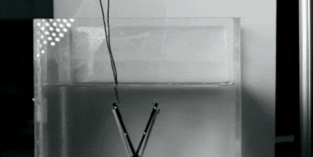 Los científicos construyen un robot para saltar bajo el agua