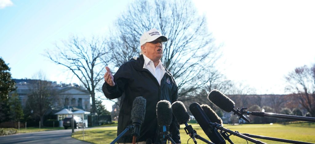 Si Congreso no aprueba fondos para muro, sería sorprendente que no declare emergencia nacional: Trump en camino a la frontera