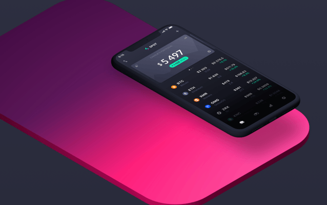 Spot es una aplicación de criptomoneda para controlar todas tus billeteras e intercambiar cuentas