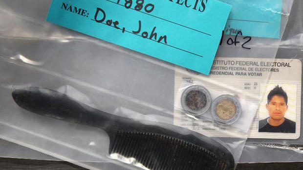 Desgarrador: objetos hallados en cuerpos de inmigrantes