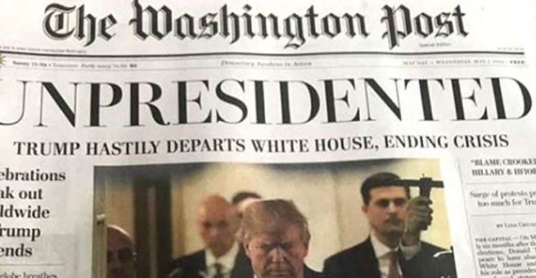 “The Washington Post” desmiente edición falsa que anunciaba renuncia de Trump