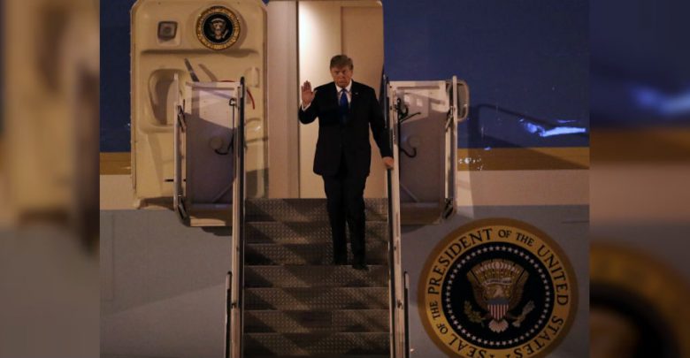 Trump llega a Hanói para su segunda cumbre con líder norcoreano