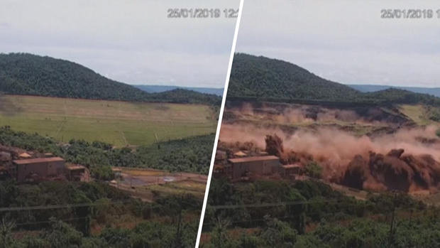 Arrasó con todo: captan instante de mortal colapso de represa