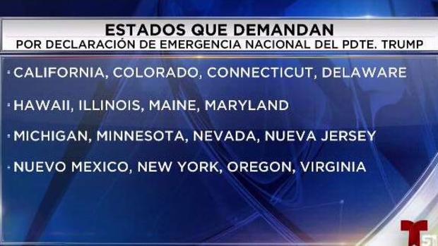 [TLMD - LV] Demanda de 16 estados contra declaración de Trump