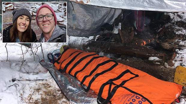 De película: salva a su novia de arenas movedizas y él se hunde en plena tormenta invernal