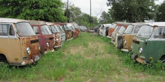 Alguien en Canadá está vendiendo una colección de 55 autobuses VW clásicos por $ 350,000