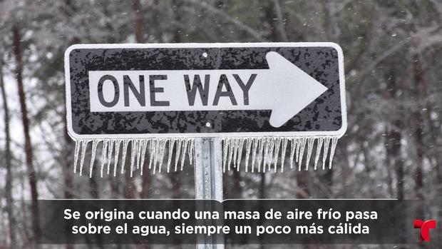 ¿En qué consiste el fenómeno de la nieve “efecto del lago”?