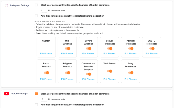 Configuraciones de respondologia