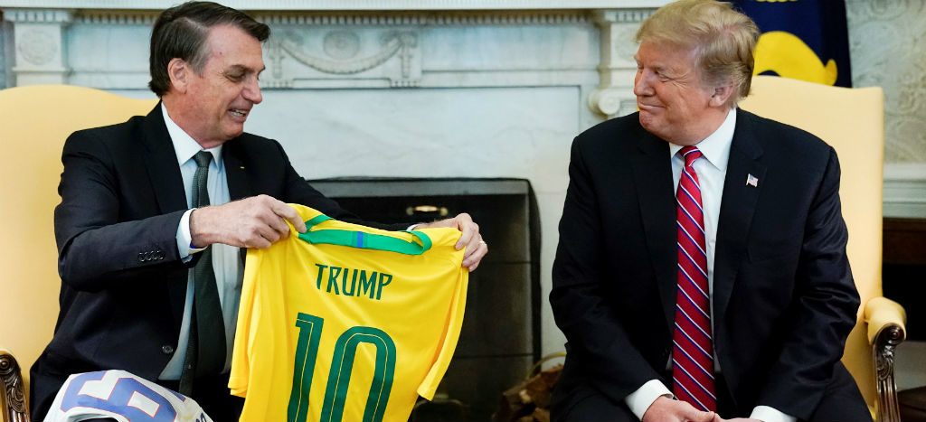 Trump y Bolsonaro sellan nueva alianza entre EU y Brasil