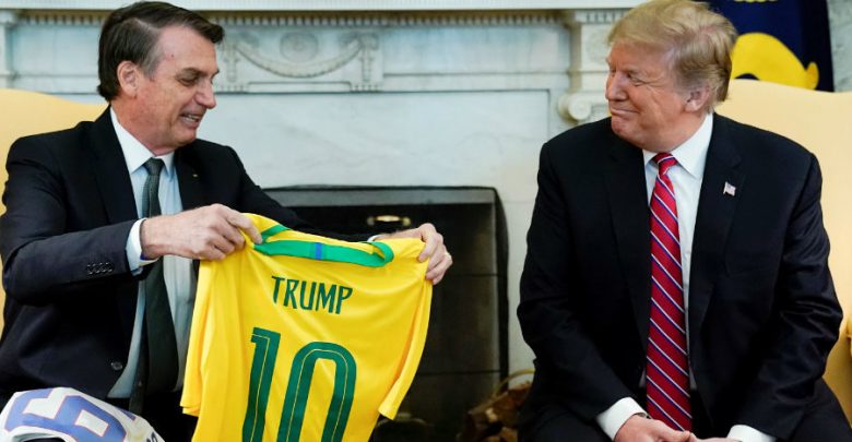 Trump y Bolsonaro sellan nueva alianza entre EU y Brasil