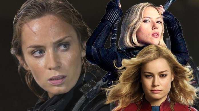 Emily Blunt viuda negra Capitán Marvel