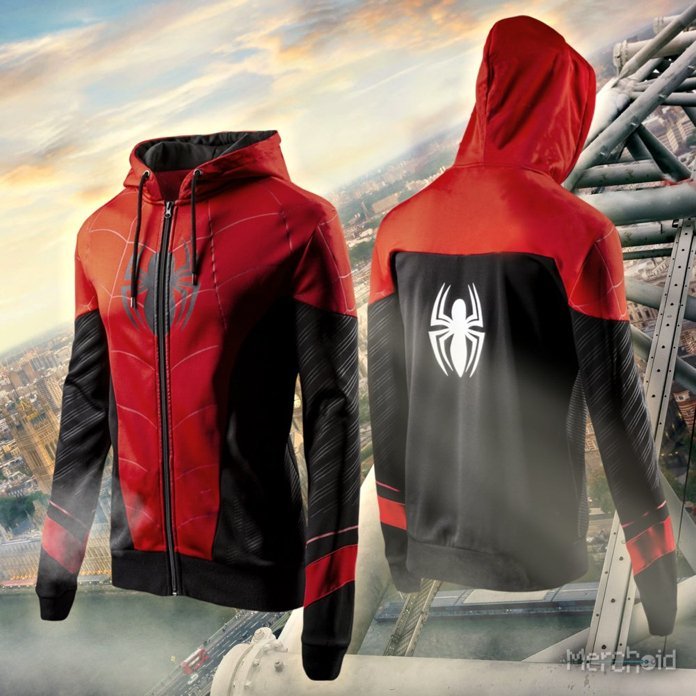 sudadera con capucha hombre araña lejos de casa