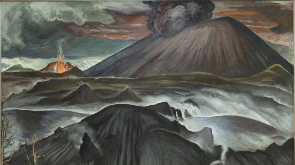 El Paricutín y sus lomas de arena.