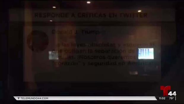 Protestan en cena de la jefa de Seguridad Nacional