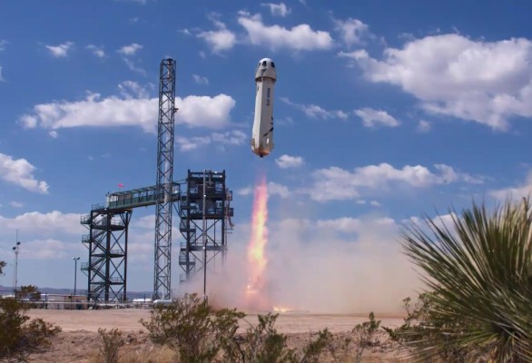 Blue Origin lofts experimentos de la NASA y estudiantes en New Shepard mañana por la mañana