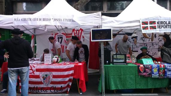 La afición por el Athletic, en Argentina