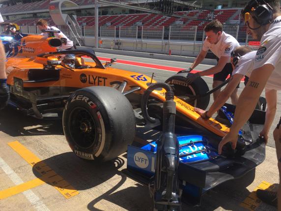 Carlos Sainz, en el test post GP de España de F1 2019