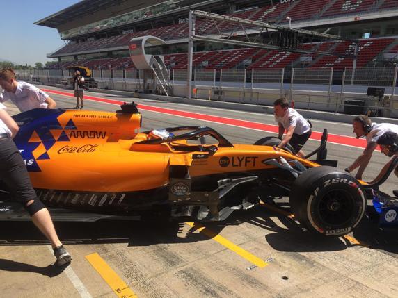 Carlos Sainz, en el test post GP de España de F1 2019