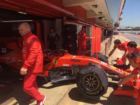 Ferrari, en el test post GP de España de F1 2019
