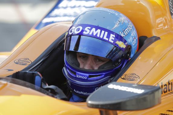 Fernando Alonso, en las 500 Millas de Indianápolis