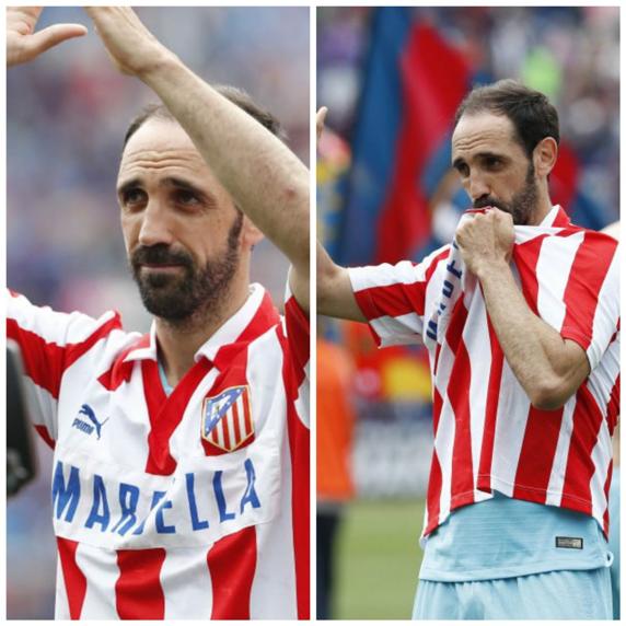 Juanfran se despidió con una camiseta de los 90 y besando el escudo