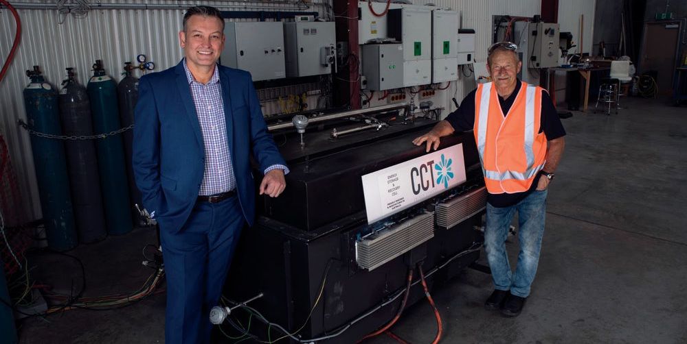 La batería térmica contiene 1.2 megavatios-hora de energía en una caja de 20 pies