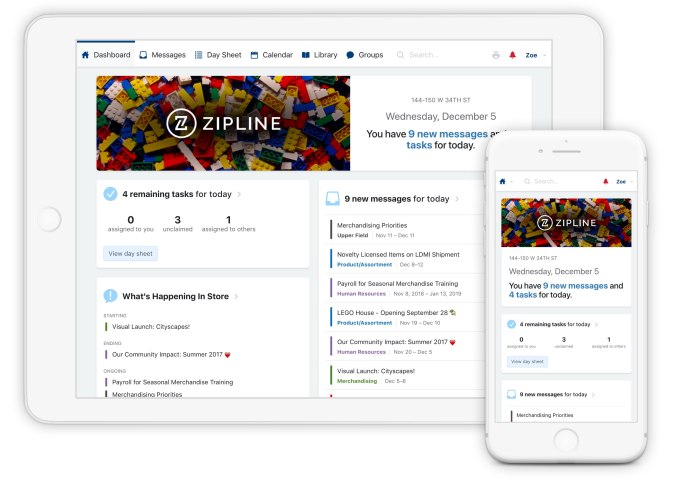 Captura de pantalla de Retail Zipline