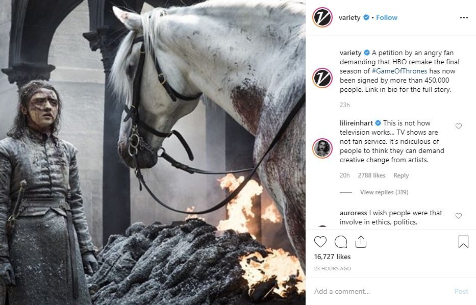 juego de tronos petición lili reinhart juego de tronos petición lili reinhart