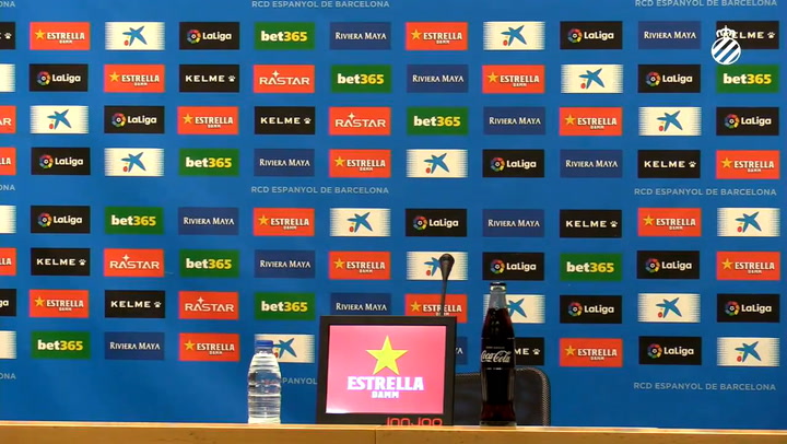 Presentación de David Gallego, como nuevo entrenador del RCD Espanyol