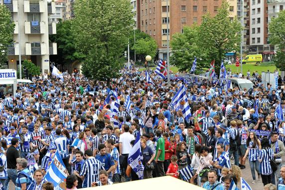 Ambiente en Anoeta Real Sociedad-Celta