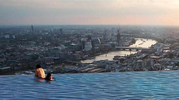 [TLMD - NATL] De infarto: piscina infinita al tope de un rascacielos y con vista 360 grados