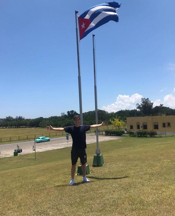 Aihen Muñoz estuvo de vacaciones en Cuba