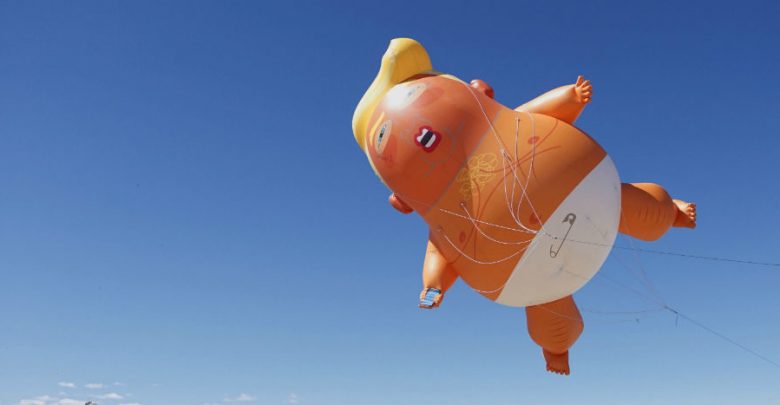 En inicio de campaña por la reelección, opositores izarán a ‘Baby Trump’ en Florida