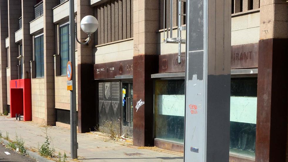 Trabajos de derribo del estadio Vicente Calderón.