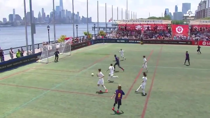 LaLiga Promises: Barça - Real Madrid. Final. Gol de Landry (1-0)