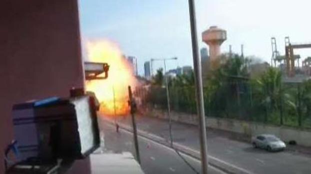 Dramático video: captan el instante de otra explosión en Sri Lanka
