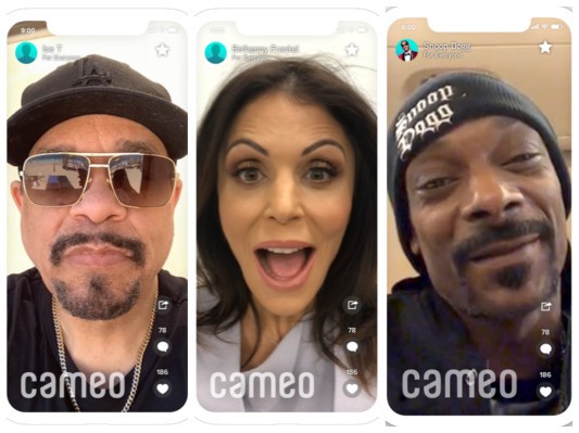 Cameo recauda $ 50 millones para entregar mensajes personalizados de celebridades e influencers