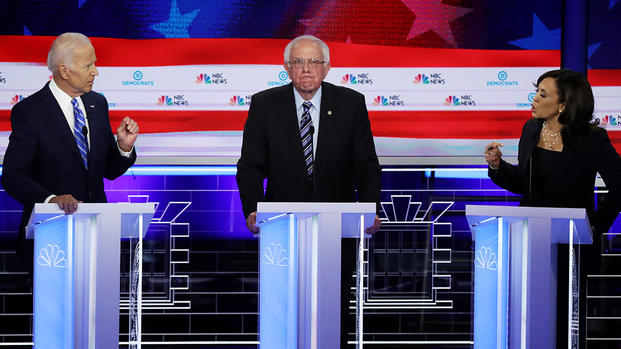 Kamala Harris detiene la primera “pelea” de la noche 