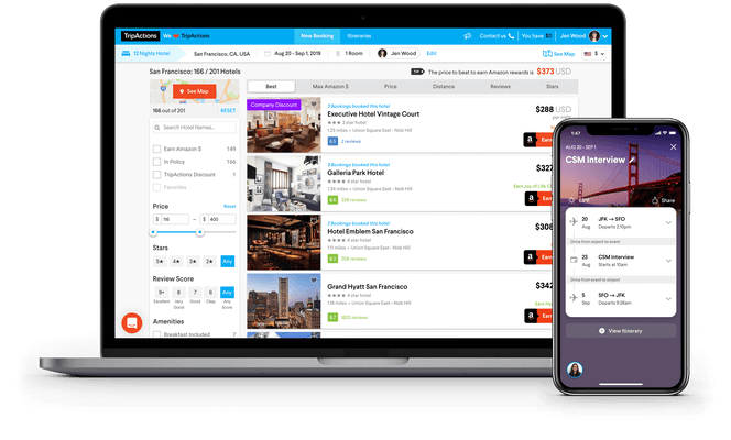 La plataforma de viajes corporativos TripActions cuadruplica la valoración con $ 250M Serie D