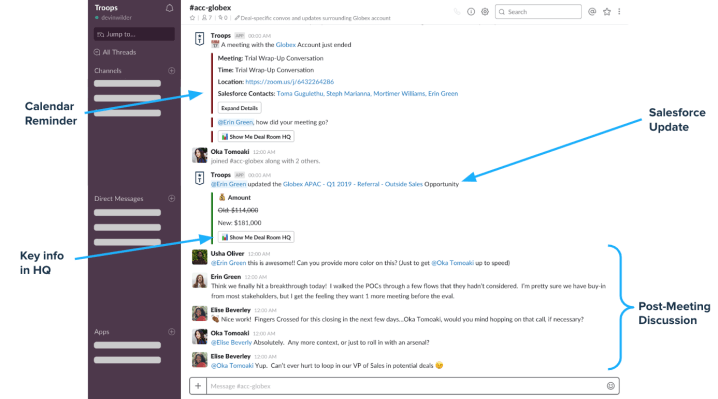 Los VCs apuestan $ 12M en Tropas, un Slackbot para equipos de ventas