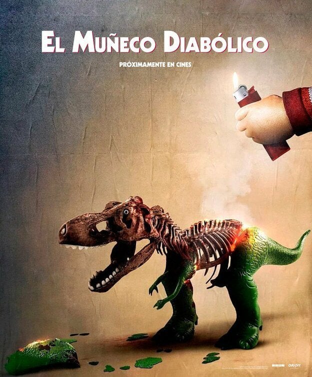 juego de niños reiniciar cartel chucky rex