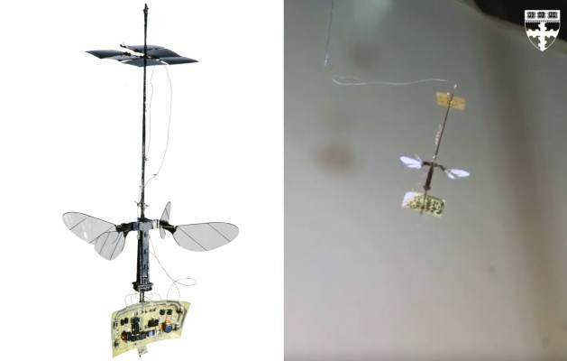 Tiny Robobee X-Wing potencia su vuelo con luz