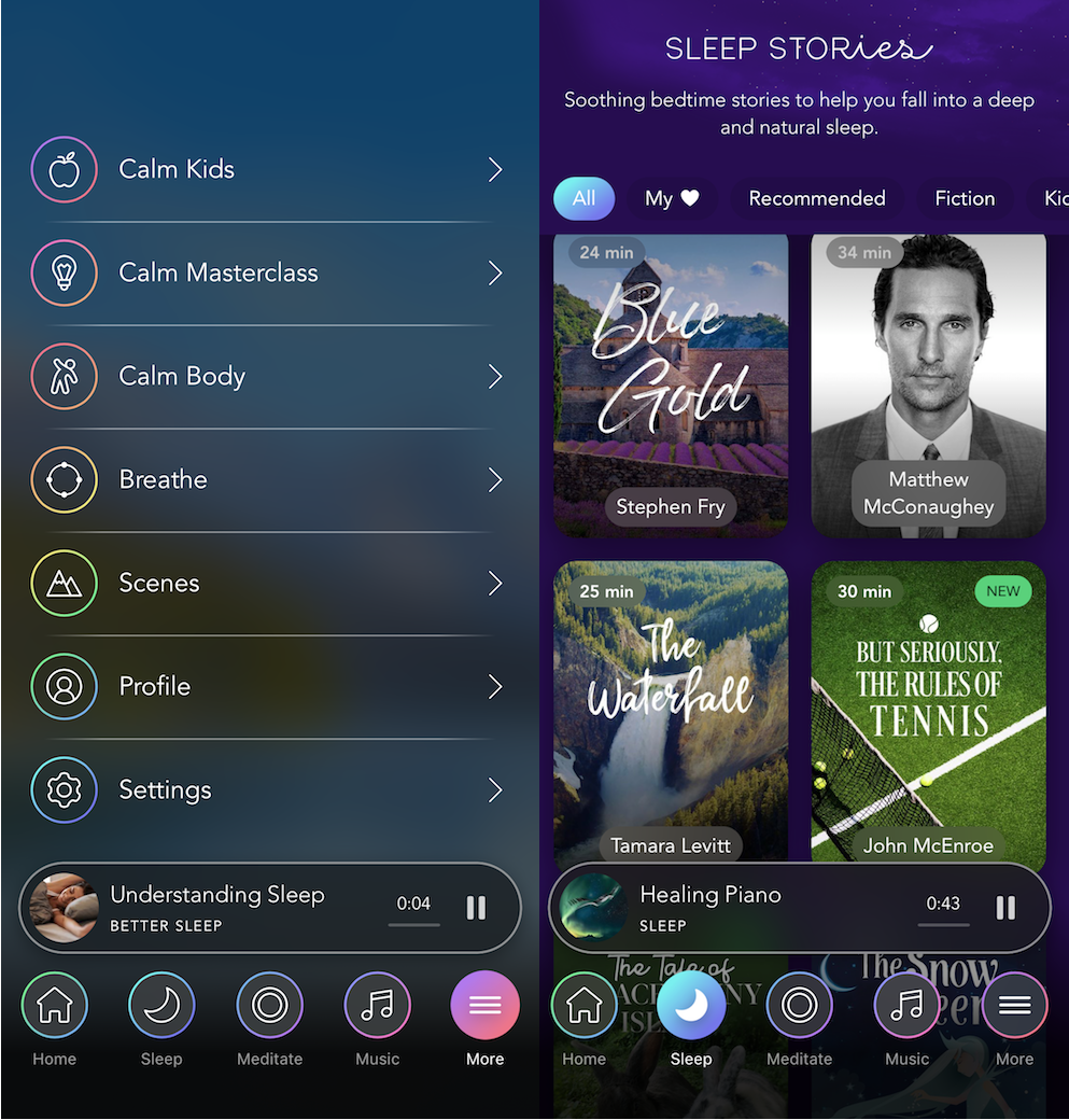 Aplicación de calma
