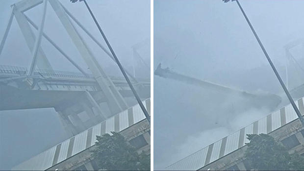 Video capta instante del desplome de un puente