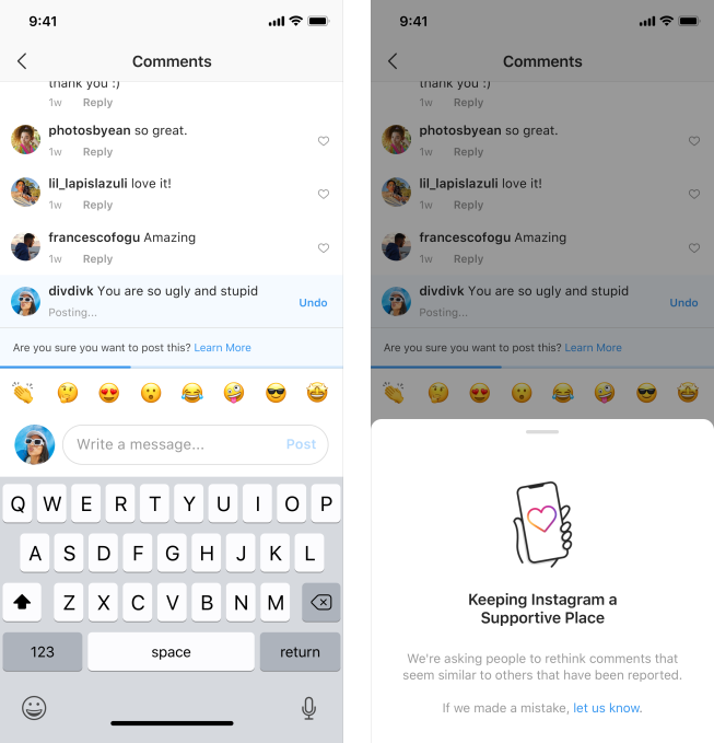 Advertencia de Instagram Advertencia de Instagram