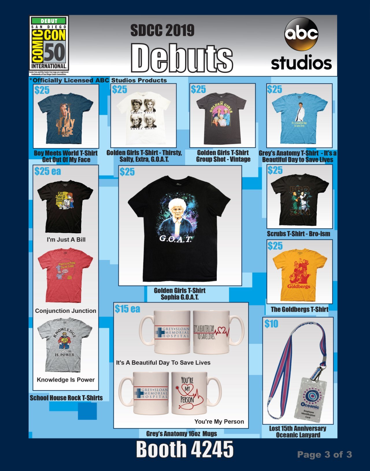 SDCC19 ABC DEBUTS SDCC19 ABC DEBUTS