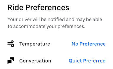 Uber Quiet Ride Uber Quiet Ride